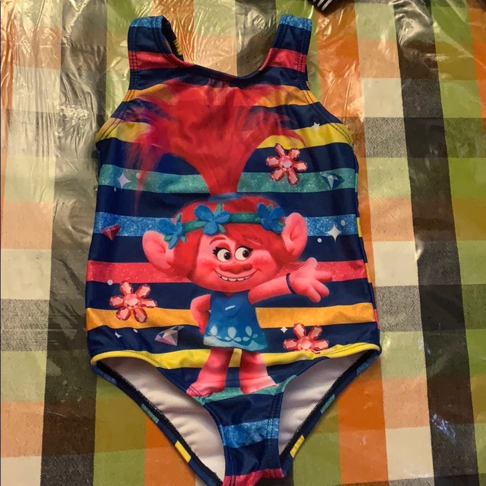 Trolls swimsuit girls 2T